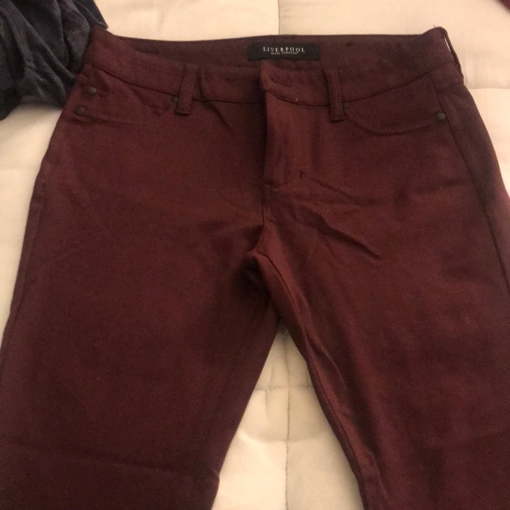 Liverpool Crimson Burgundy Pants